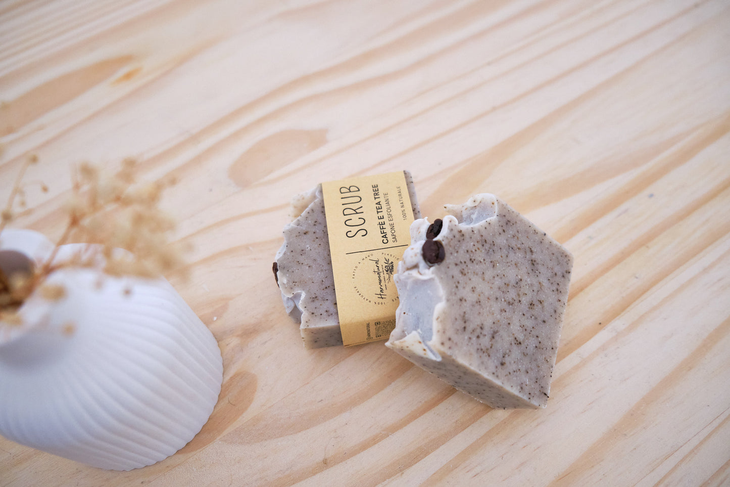 Sapone scrub al caffé