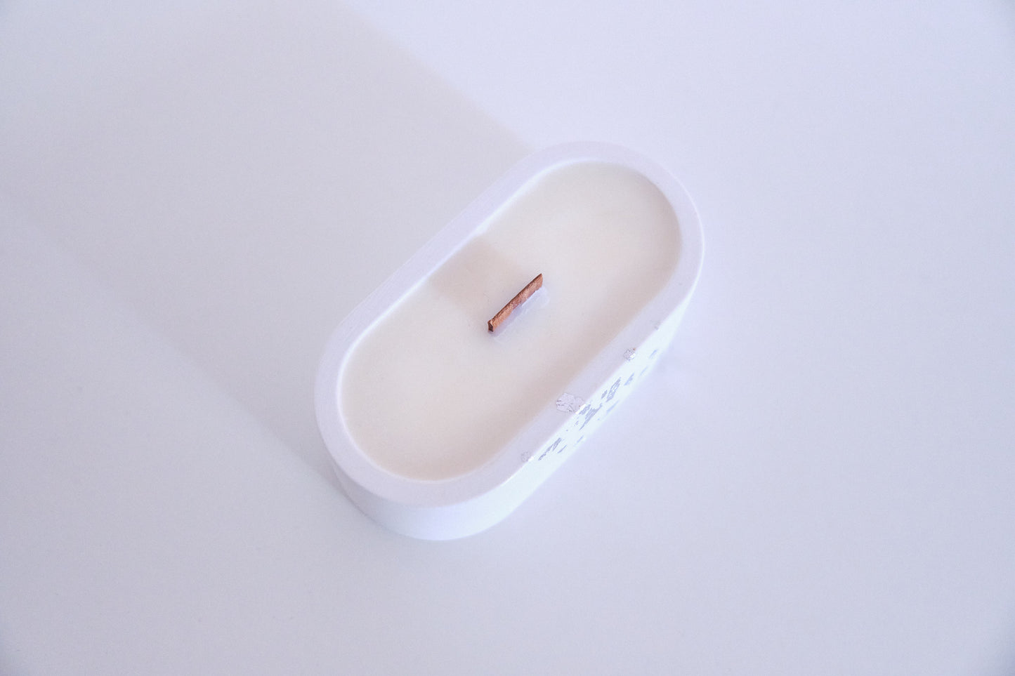 Candela ricaricabile Astro - Foglie oro/argento