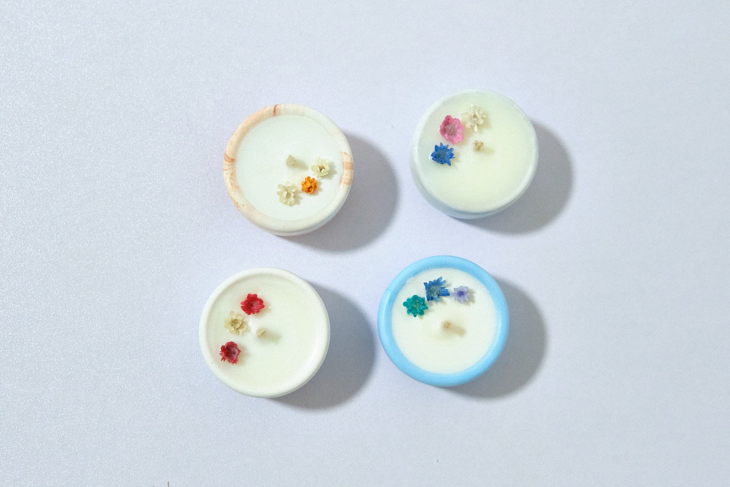 Candela ricaricabile Mini - Decorazione floreale