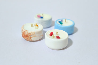 Candela ricaricabile Mini - Decorazione floreale