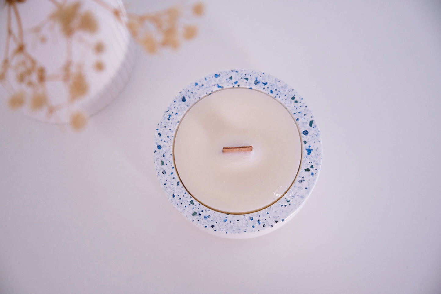 Candela ricaricabile Alba - Vetrificata