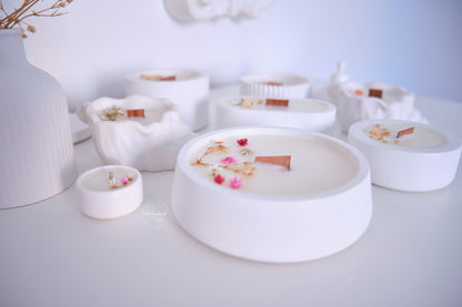 Candela Aura - Decorazione floreale