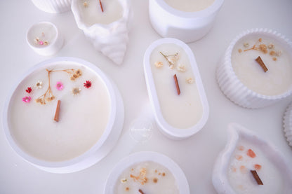 Candela Aura - Decorazione floreale