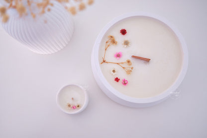 Candela ricaricabile Mini - Decorazione floreale