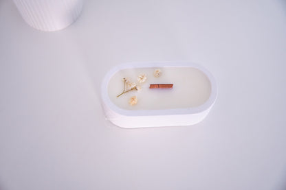 Candela ricaricabile Astro - Decorazione floreale