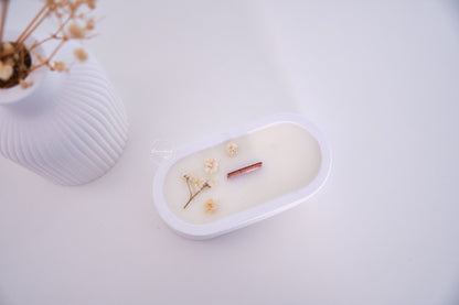 Candela ricaricabile Astro - Decorazione floreale