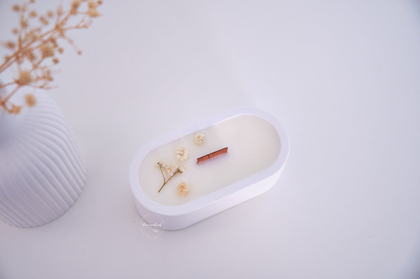 Candela ricaricabile Astro - Decorazione floreale