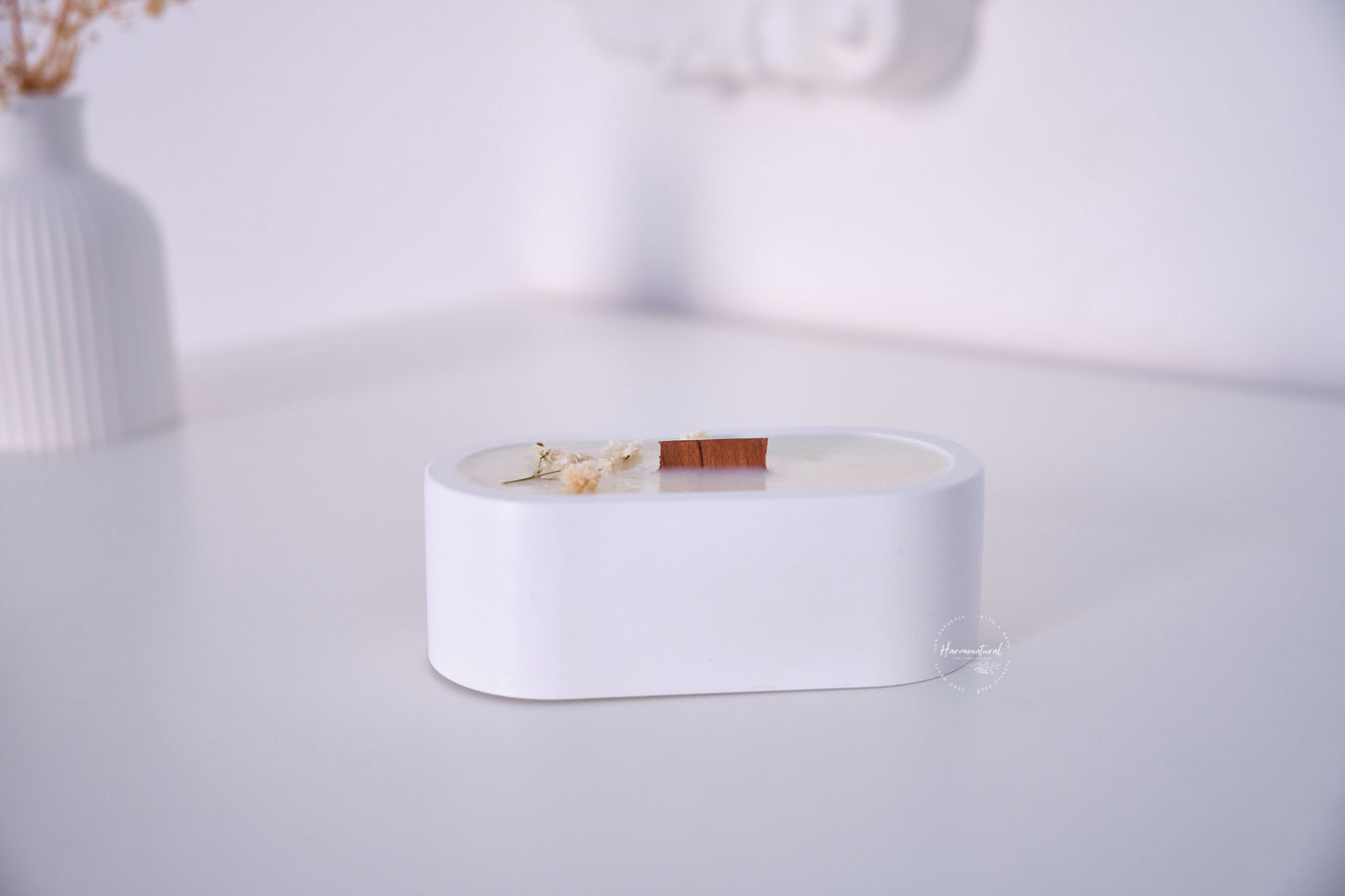 Candela ricaricabile Astro - Decorazione floreale