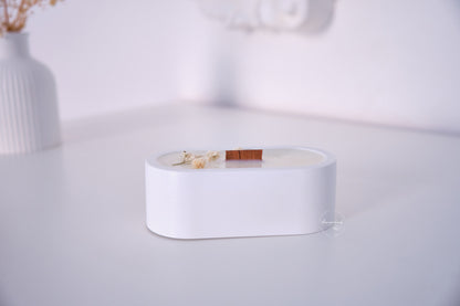 Candela ricaricabile Astro - Decorazione floreale