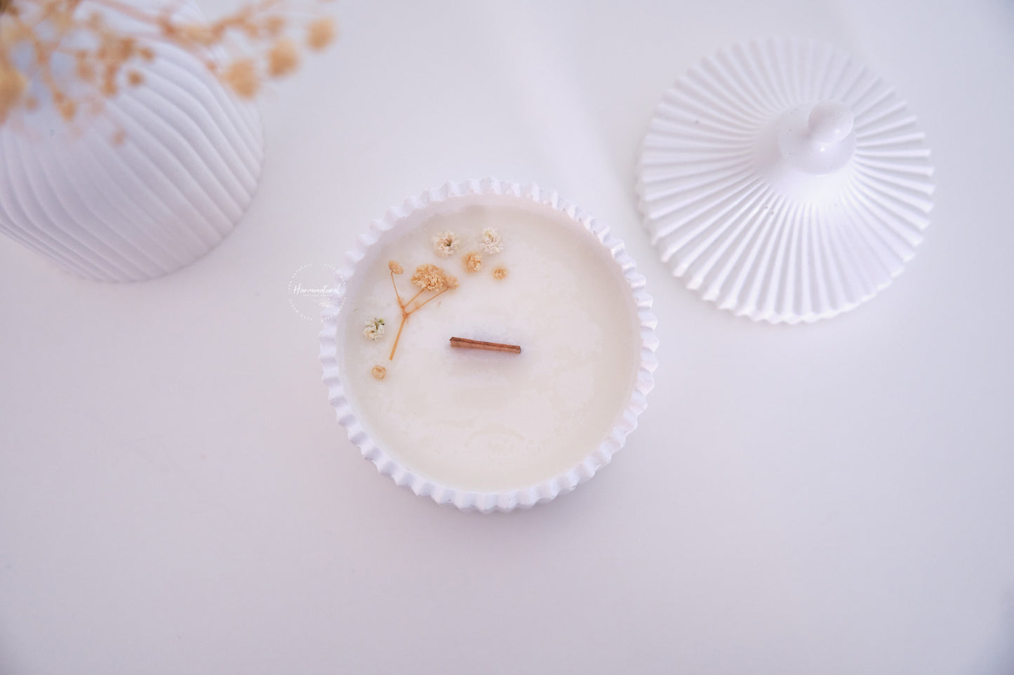 Candela ricaricabile Venere - Decorazione floreale