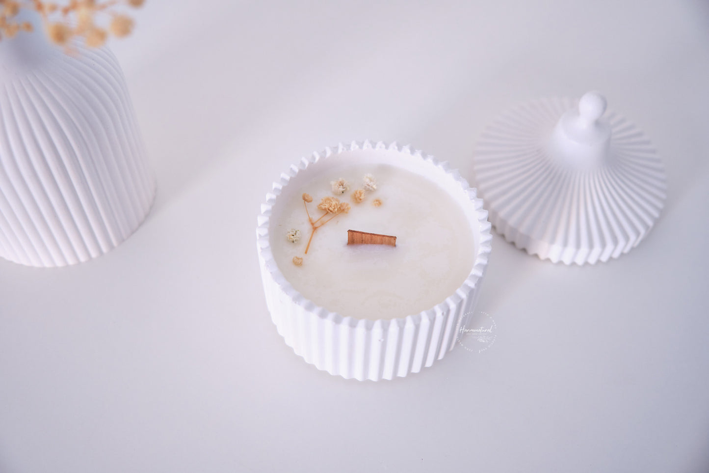 Candela ricaricabile Venere - Decorazione floreale