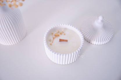 Candela ricaricabile Venere - Decorazione floreale