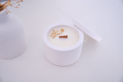 Candela ricaricabile Persefone - Decorazione floreale