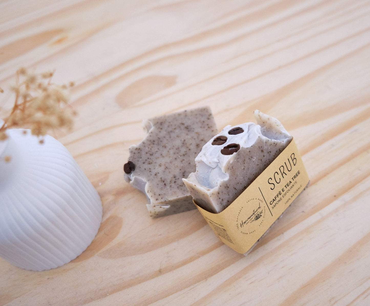 Sapone scrub al caffé